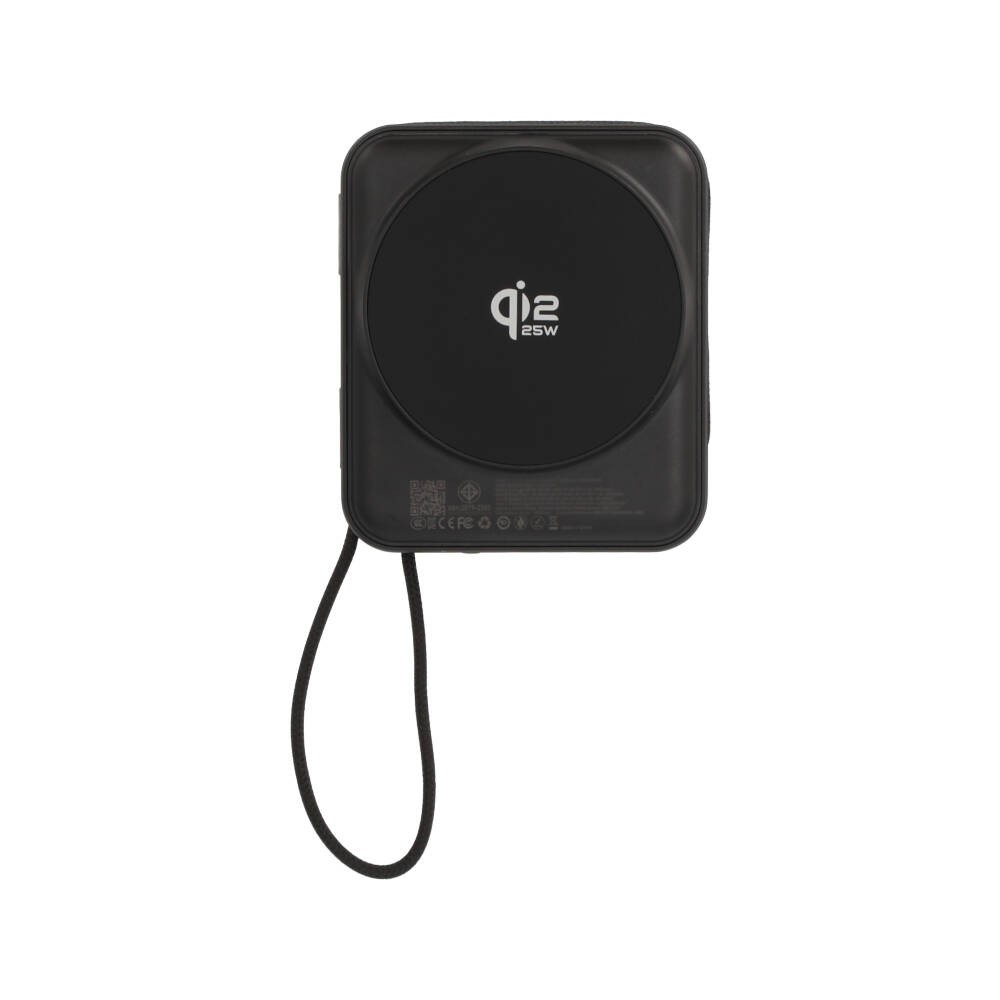 พาวเวอร์แบงค์ TITANV CubeMag 10000 mAh with built-in Cables 45W Wireless Qi2.2 25W Black (CCC)