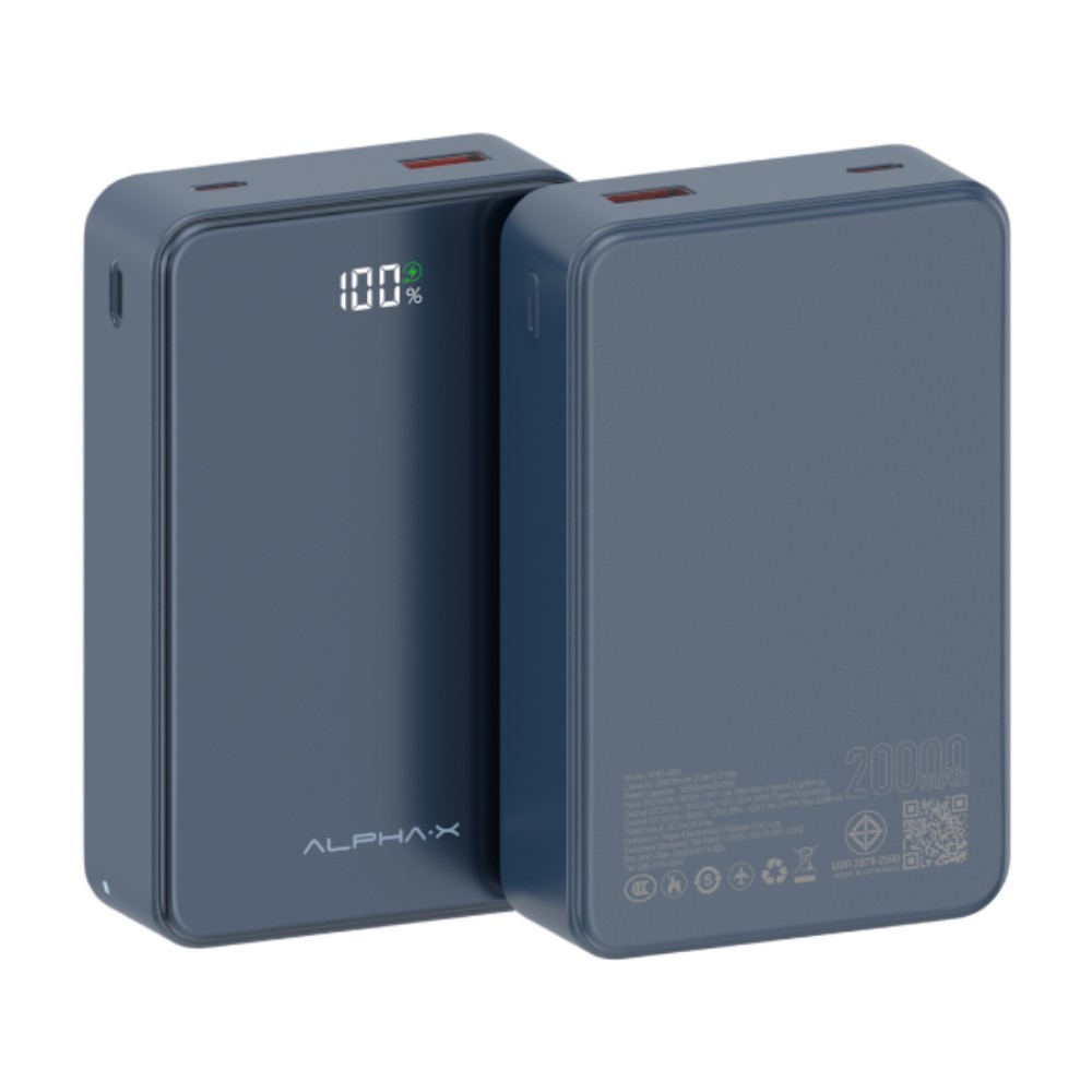พาวเวอร์แบงค์ ALPHA 20000 mAh ALP20-12PD XHD-G84 Deep Blue CCC