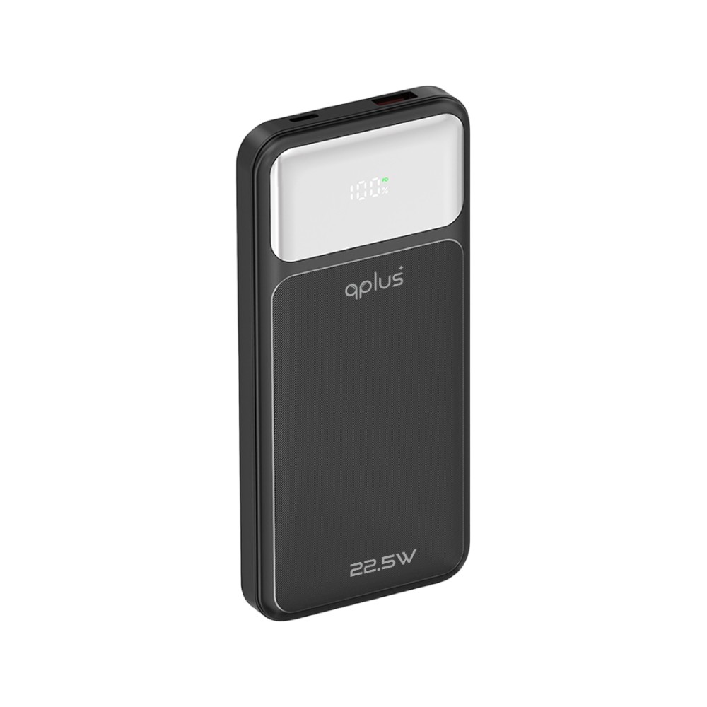 พาวเวอร์แบงค์ QPLUS 10000 mAh Built-In Cable USB-C/Lightning 22.5W PD UP1010 (CCC) Black