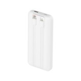 พาวเวอร์แบงค์ QPLUS 10000 mAh Built-In Cable USB-C/Lightning 22.5W PD UP1010 (CCC) White