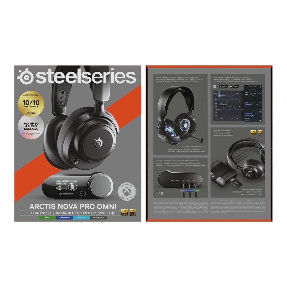 หูฟังเกมมิ่ง SteelSeries Arctis Nova Pro Omni Wireless Black