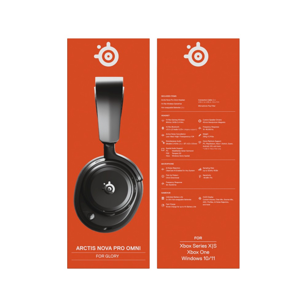 หูฟังเกมมิ่ง SteelSeries Arctis Nova Pro Omni Wireless Black