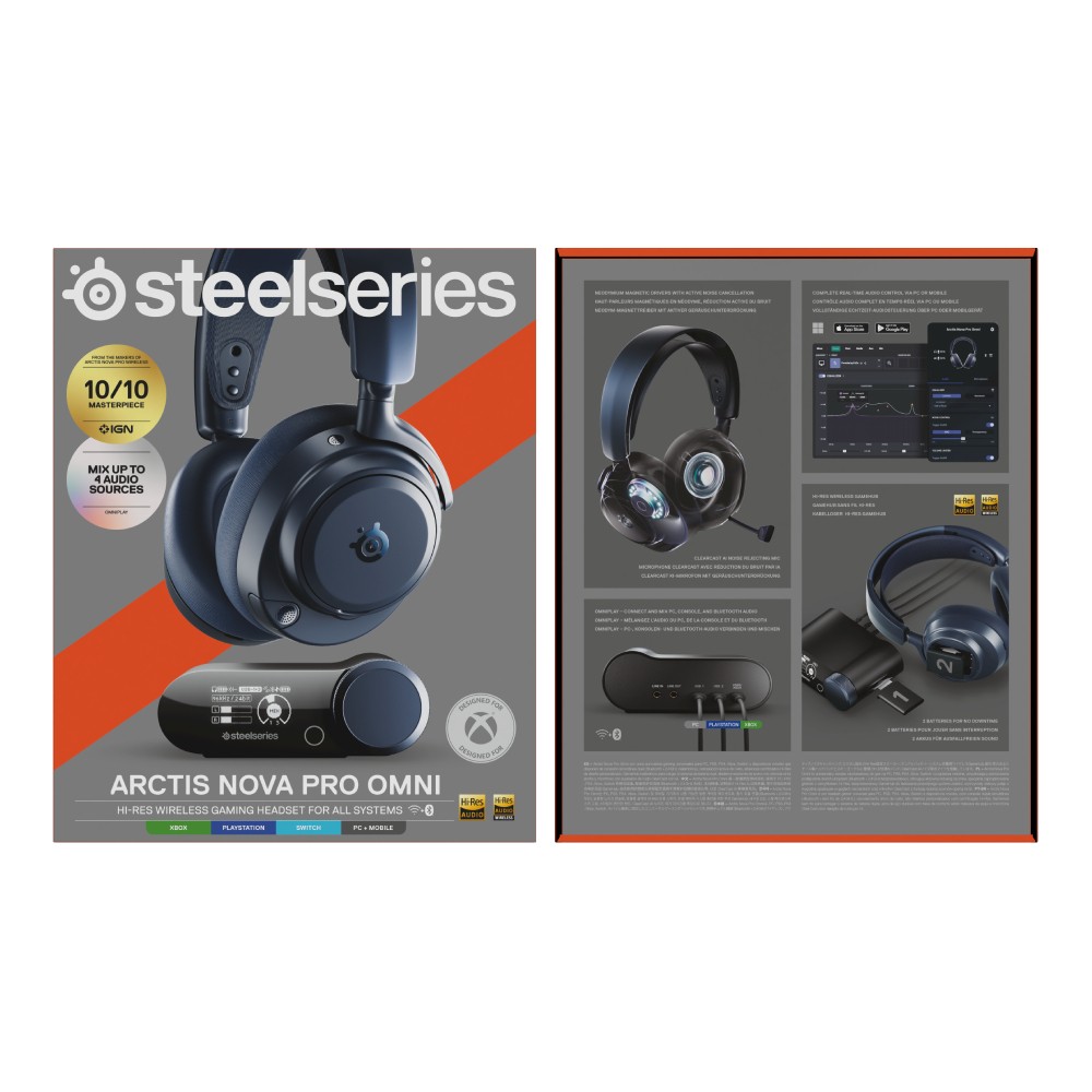หูฟังเกมมิ่ง SteelSeries Arctis Nova Pro Omni Wireless Midnight Blue