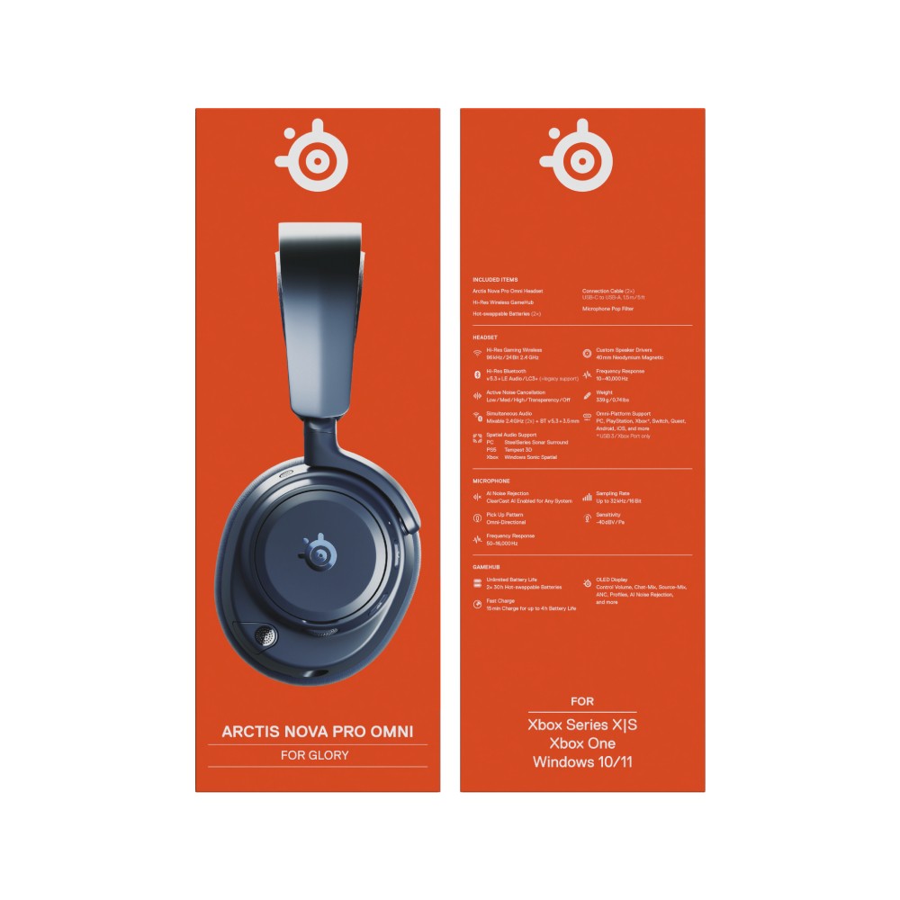 หูฟังเกมมิ่ง SteelSeries Arctis Nova Pro Omni Wireless Midnight Blue
