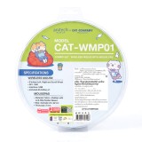 เมาส์ไร้สาย+แผ่นรองเมาส์ Anitech Cat Company (Cat-WMP01-BL) Blue