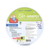 เมาส์ไร้สาย+แผ่นรองเมาส์ Anitech Cat Company (Cat-WMP01-PU) Purple