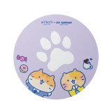 เมาส์ไร้สาย+แผ่นรองเมาส์ Anitech Cat Company (Cat-WMP01-PU) Purple