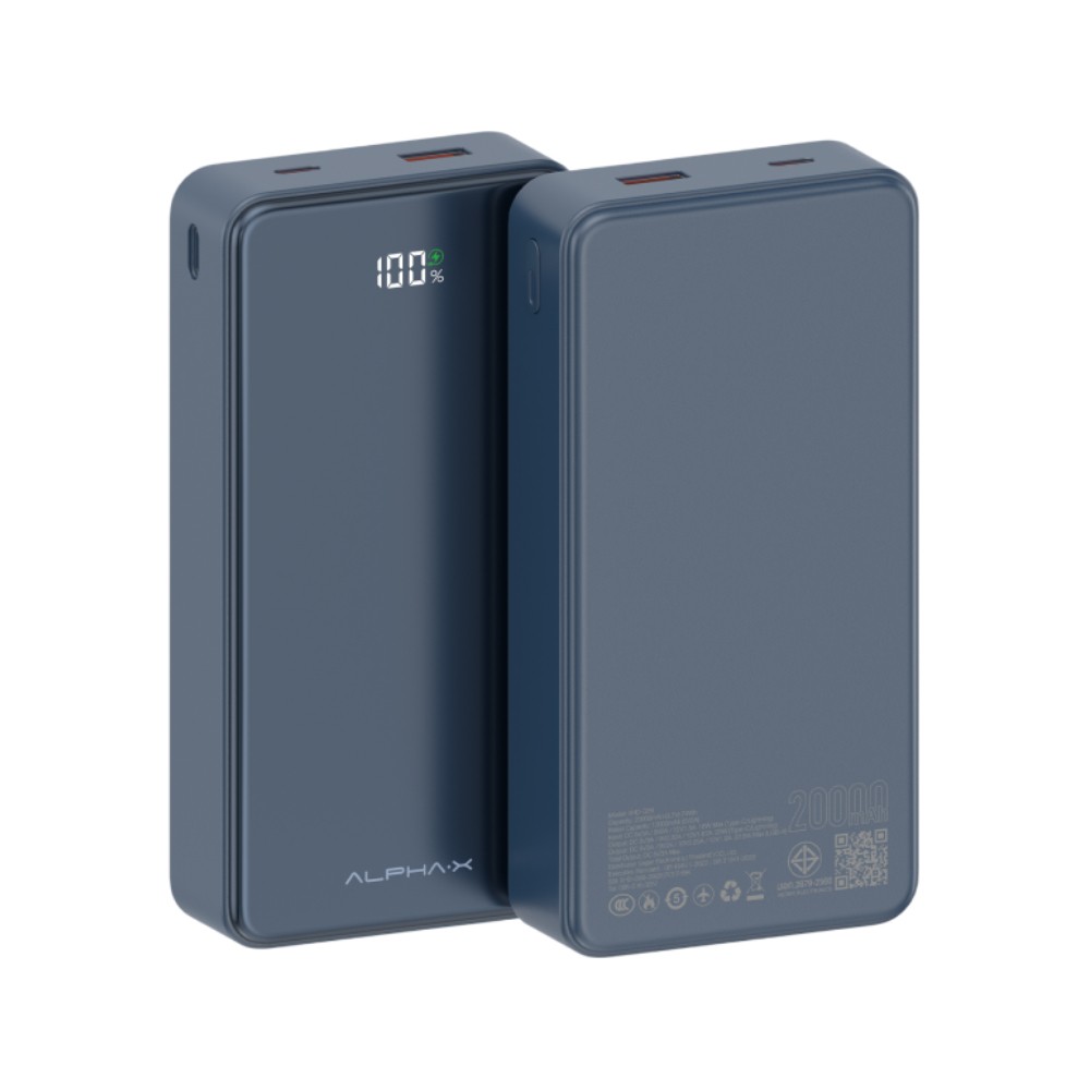 พาวเวอร์แบงค์ ALPHA 20000 mAh ALP20-13PD XHD-G89 Deep Blue CCC