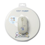 เมาส์ไร้สาย+แผ่นรองเมาส์ Anitech Cat Company (Cat-WMP01-GY) Gray
