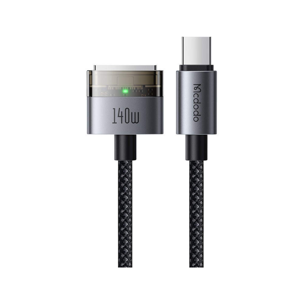 สายชาร์จ MCDODO USB-C to Magnetic 140W Cable With LED 2M. Black (CA-147)