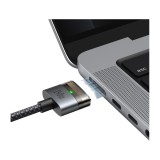 สายชาร์จ MCDODO USB-C to Magnetic 140W Cable With LED 2M. Black (CA-147)