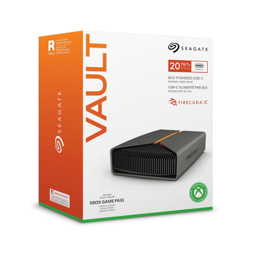 ฮาร์ดไดรฟ์ Seagate FireCuda X Vault Gaming Hard Drive 20TB (STNL20000400)