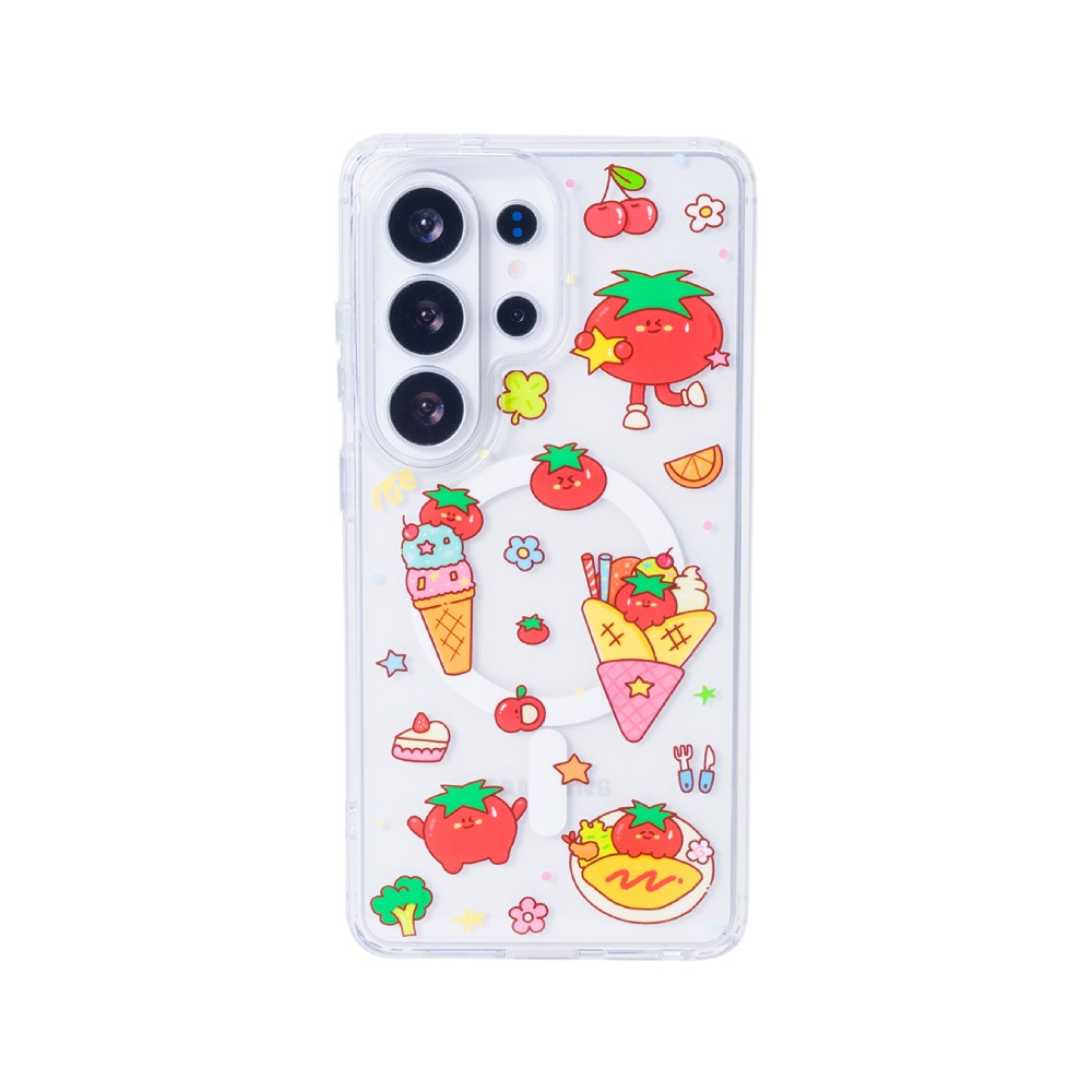 FOX x PLEASENJOY เคส Samsung Galaxy S26 Ultra Happy Tomato Magnetic