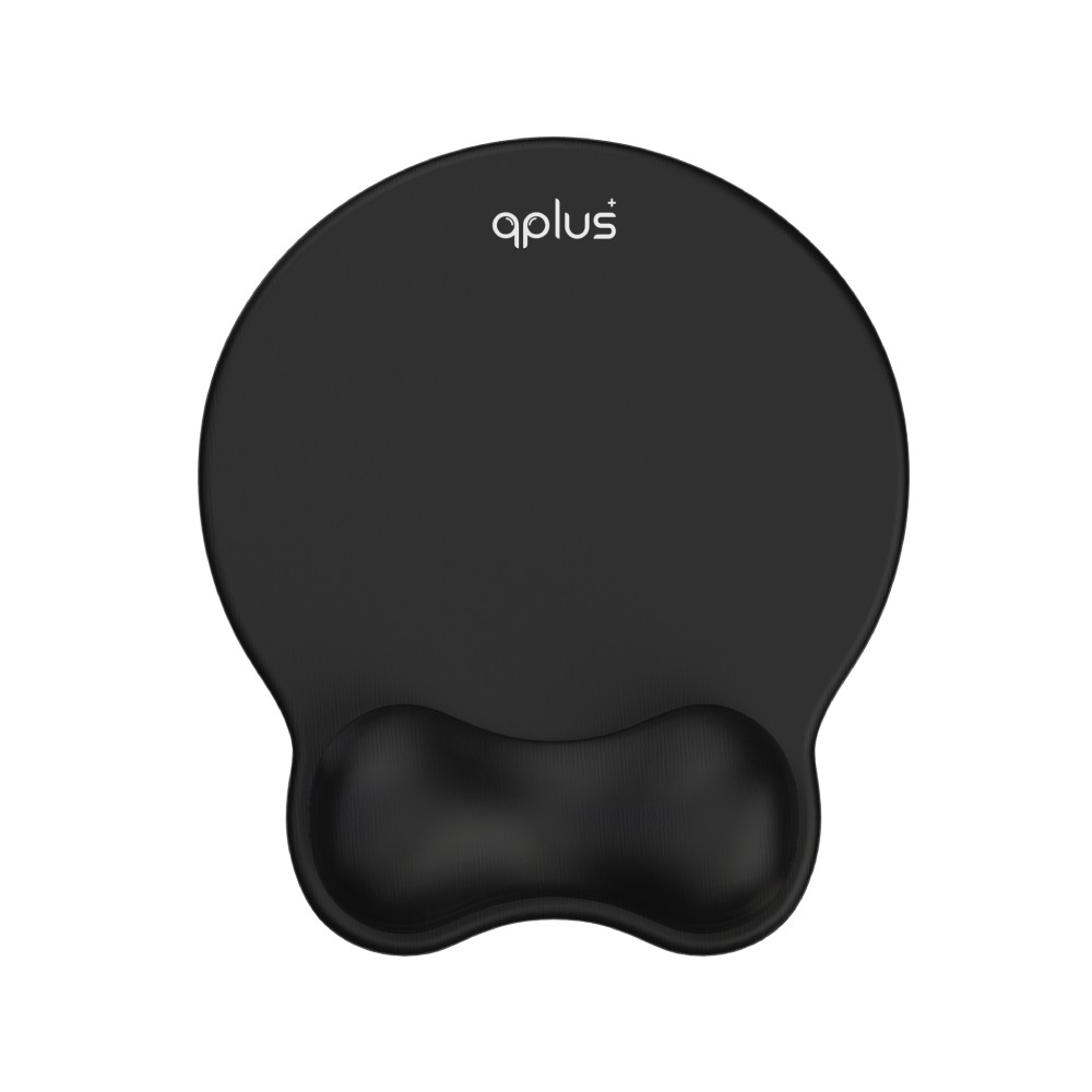 แผ่นรองเมาส์ QPLUS Wrist Guard Mouse Pad MP003 Black