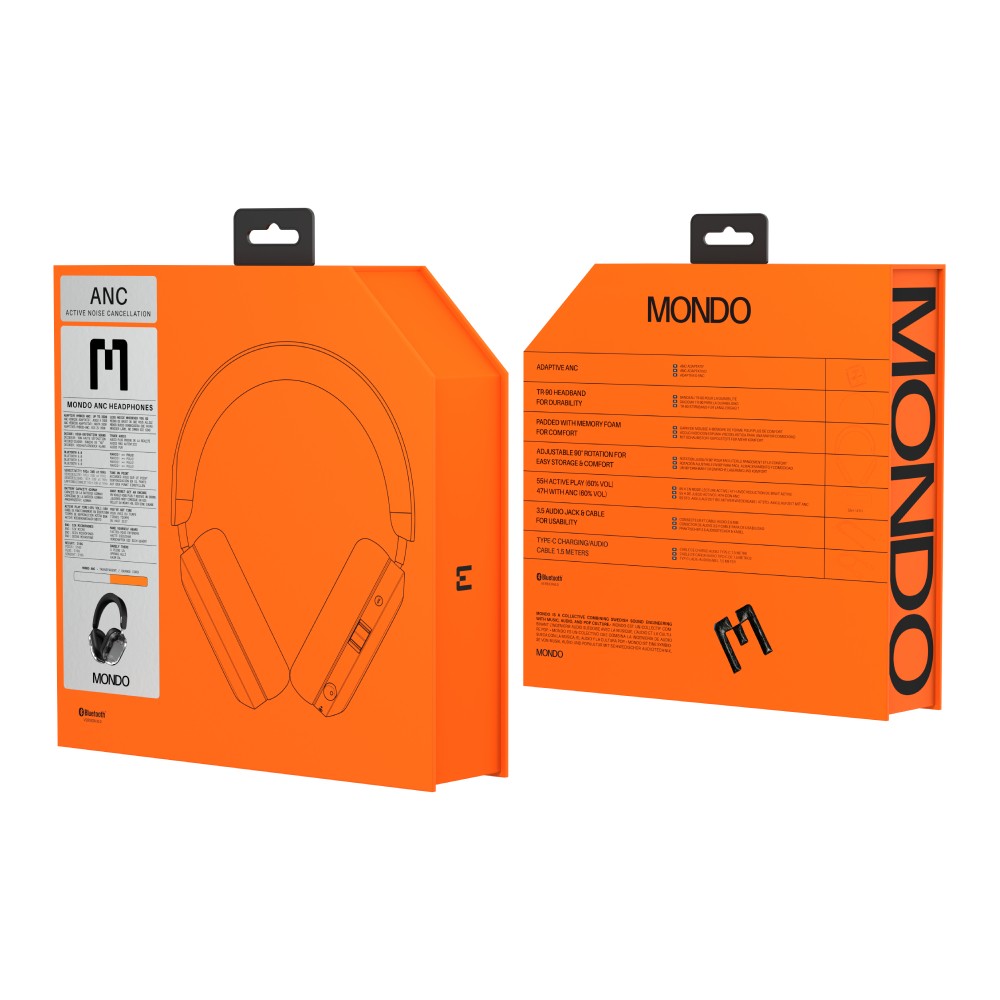 หูฟังครอบหู Mondo ANC Over-Ear Transparent