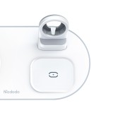 ที่ชาร์จไร้สาย Mcdodo 3 in 1 Wireless Charger Use for USB-A Apple Watch Charger White