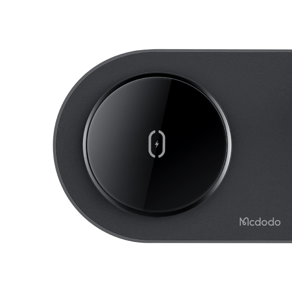 ที่ชาร์จไร้สาย Mcdodo 3 in 1 Wireless Charger Use for USB-A Apple Watch Charger Black