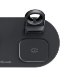 ที่ชาร์จไร้สาย Mcdodo 3 in 1 Wireless Charger Use for USB-A Apple Watch Charger Black