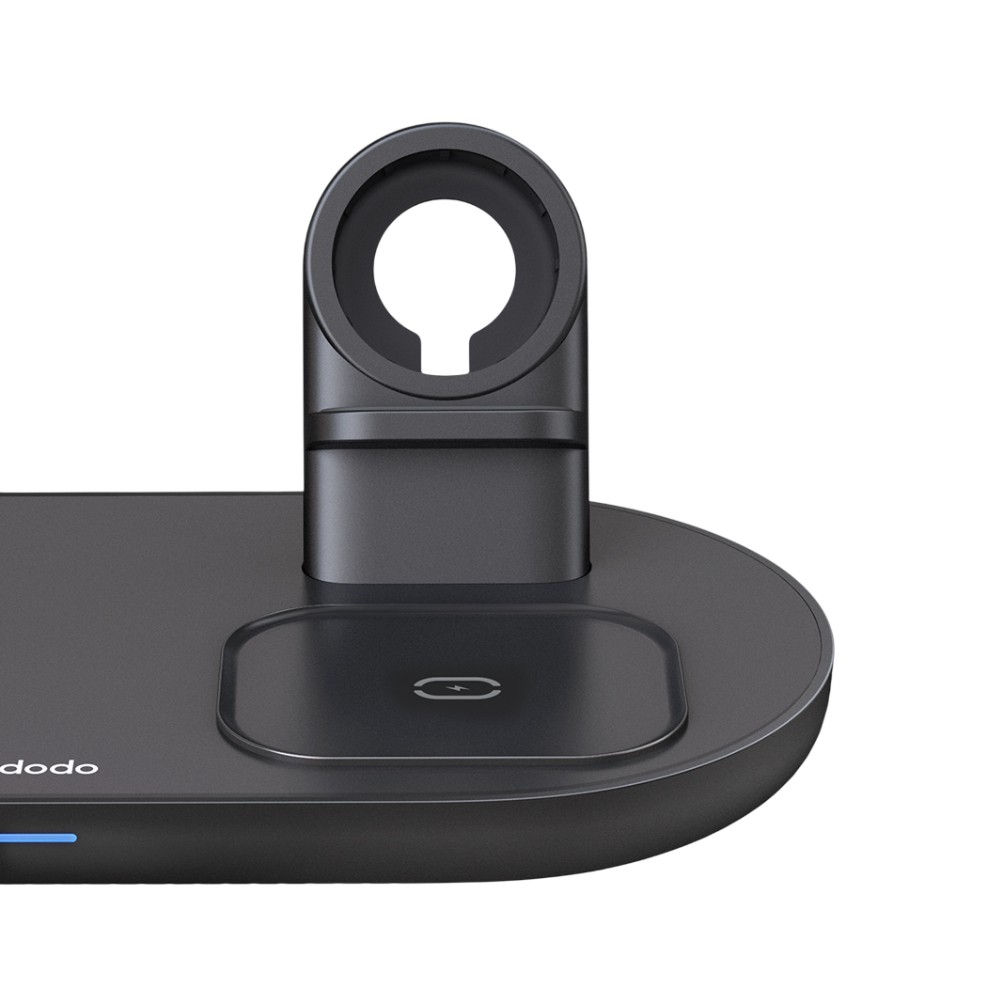 ที่ชาร์จไร้สาย Mcdodo 3 in 1 Wireless Charger Use for USB-A Apple Watch Charger Black