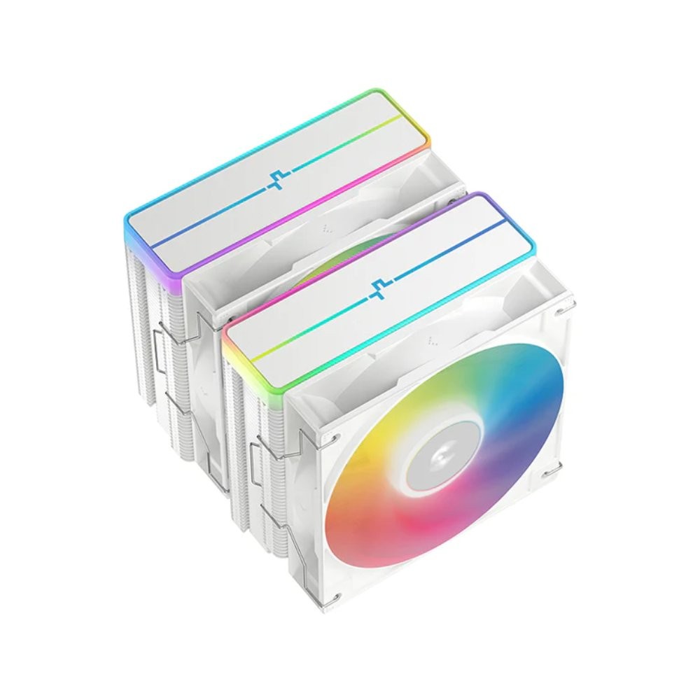 พัดลมซีพียู DEEPCOOL AG620 ARGB V2 CPU Air Cooler White