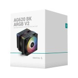 พัดลมซีพียู DEEPCOOL AG620 ARGB V2 CPU Air Cooler Black
