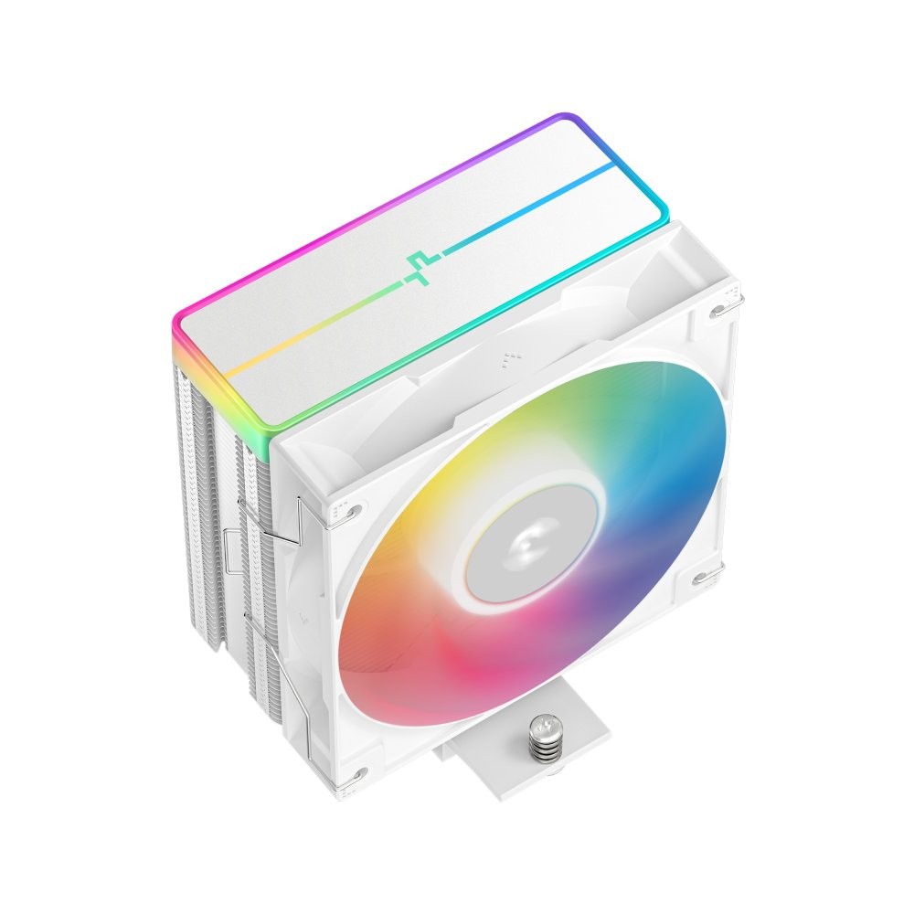 พัดลมซีพียู DEEPCOOL AG400 ARGB V2 CPU Air Cooler White