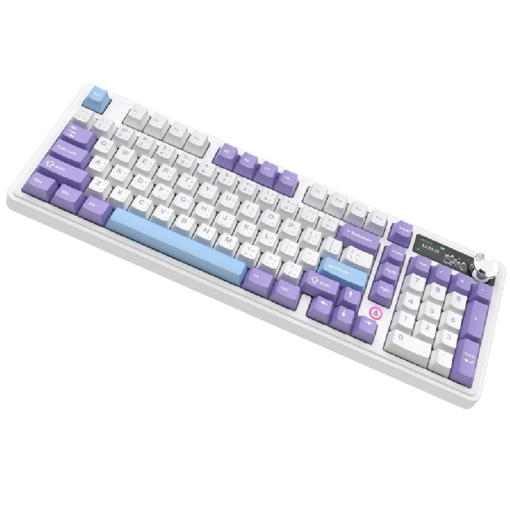 คีย์บอร์ดเกมมิ่ง Ajazz AK980 V2 LCD Mountain mist Maila Switch