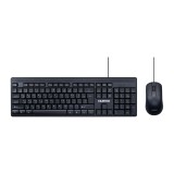 เมาส์และคีย์บอร์ด NUBWO Wired Combo Set NKM641 (TH/EN) Black