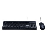เมาส์และคีย์บอร์ด NUBWO Wired Combo Set NKM641 (TH/EN) Black