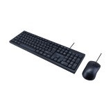เมาส์และคีย์บอร์ด NUBWO Wired Combo Set NKM646 (TH/EN) Black