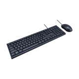 เมาส์และคีย์บอร์ด NUBWO Wired Combo Set NKM646 (TH/EN) Black