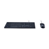 เมาส์และคีย์บอร์ด NUBWO Wired Combo Set NKM646 (TH/EN) Black