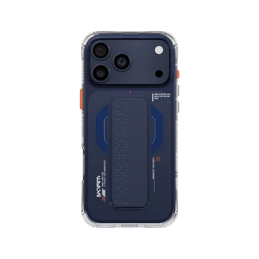 เคส Skinarma iPhone 17 Pro Max Haxa Magsafe with Gripstand Blue