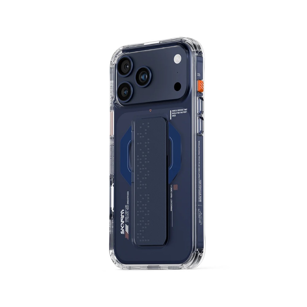 เคส Skinarma iPhone 17 Pro Max Haxa Magsafe with Gripstand Blue