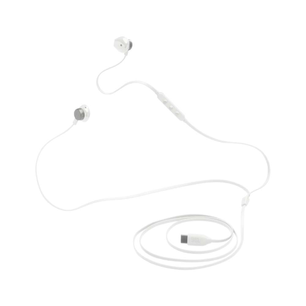 หูฟัง JBL Earbuds with Mic. T305 USB-C Whtie
