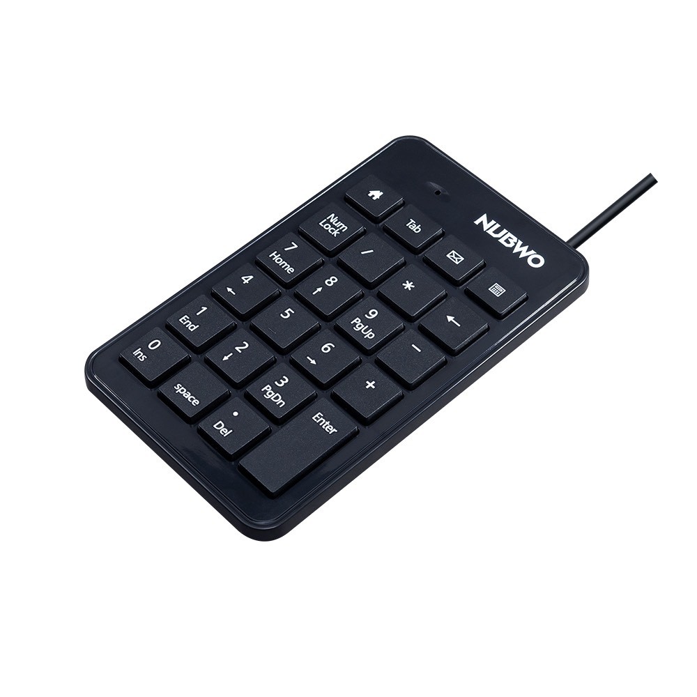 คีย์บอร์ดตัวเลข NUBWO Wired Keyboard Numeric NK22 Black