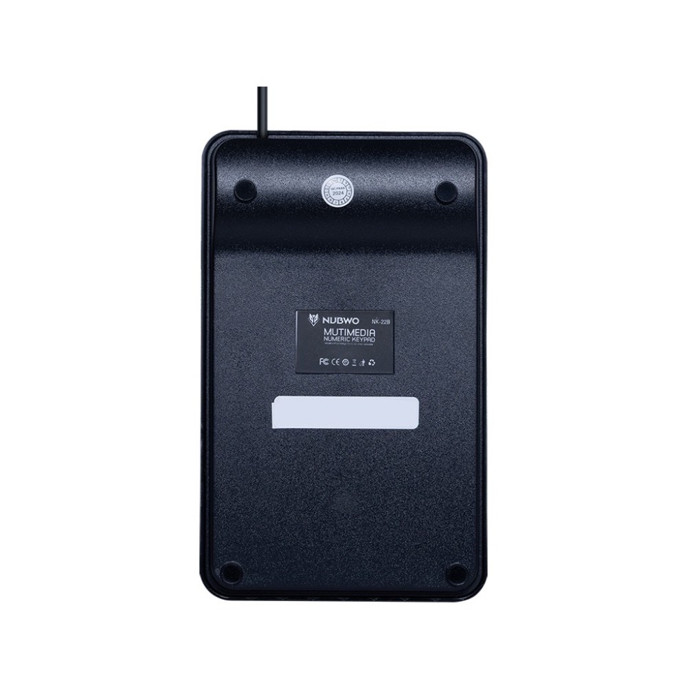 คีย์บอร์ดตัวเลข NUBWO Wired Keyboard Numeric NK22 Black