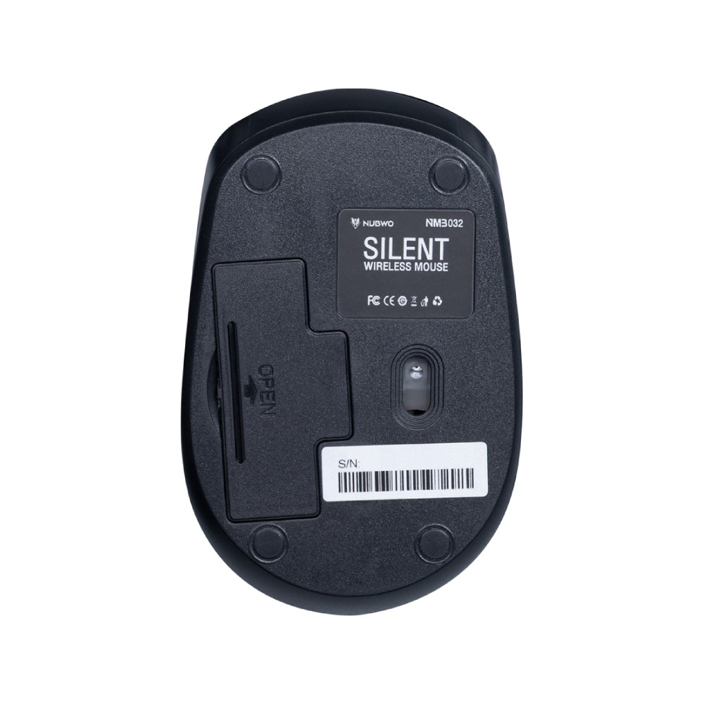 เมาส์ไร้สาย NUBWO Silent Click NMB-032 Black