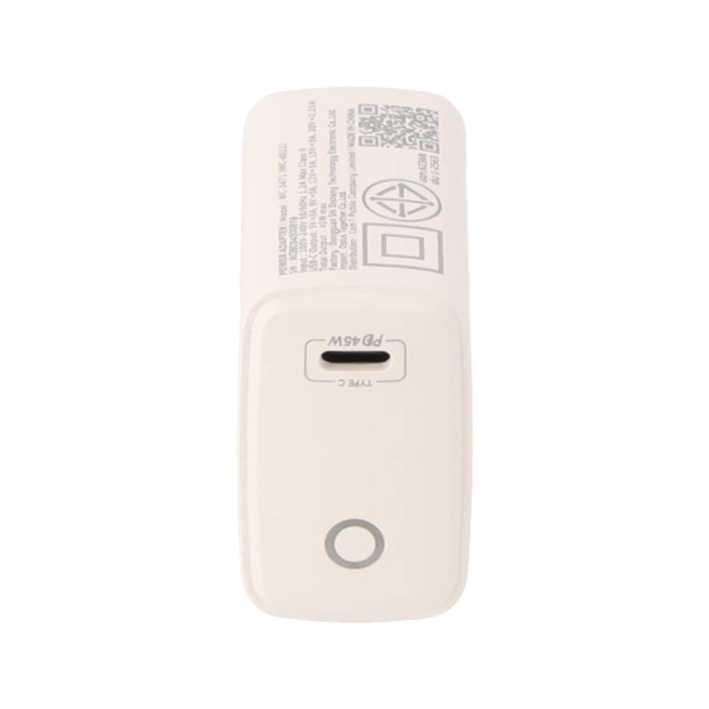 อะแดปเตอร์ TECHPRO Wall USB Charger 1 USB-C (PD45W) TP-WC05 White
