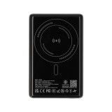 พาวเวอร์แบงค์ TECHPRO 5000 mAh Super Slim Magnet Wireless/Type-C (CCC) Black