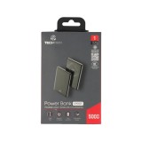 พาวเวอร์แบงค์ TECHPRO 5000 mAh Super Slim Magnet Wireless/Type-C (CCC) Black