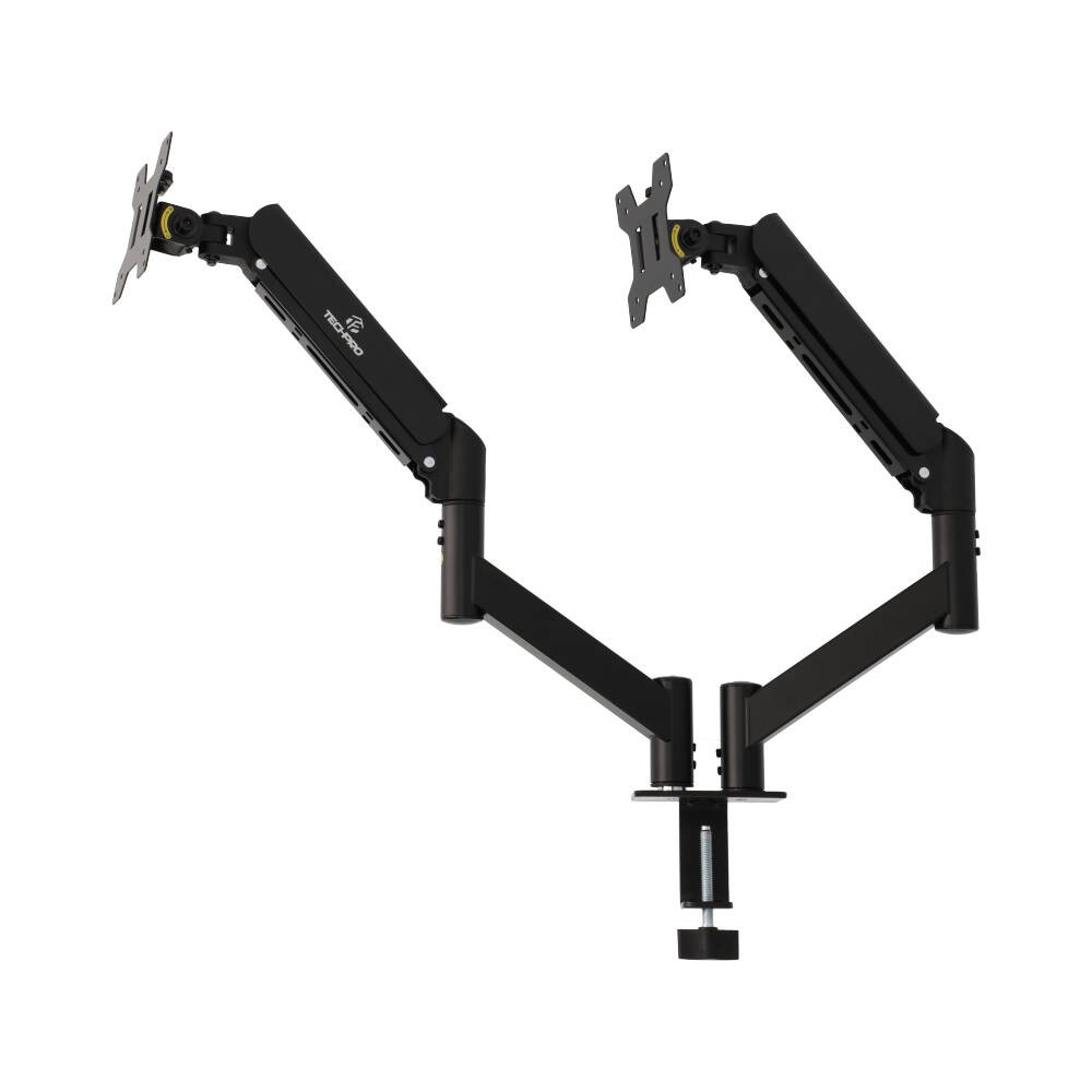 แขนจับจอมอนิเตอร์ TECHPRO Ergonomic Dual Monitor Arm Black (MA28-24)