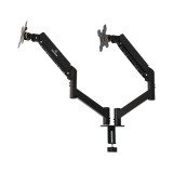 แขนจับจอมอนิเตอร์ TECHPRO Ergonomic Dual Monitor Arm Black (MA28-24)