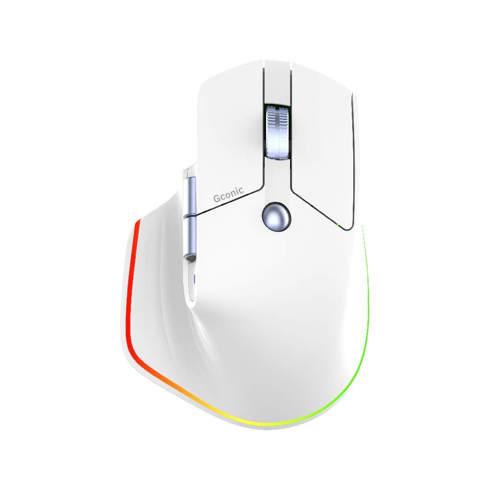 เมาส์ไร้สาย Gconic PRIME Wireless Ergonomic White