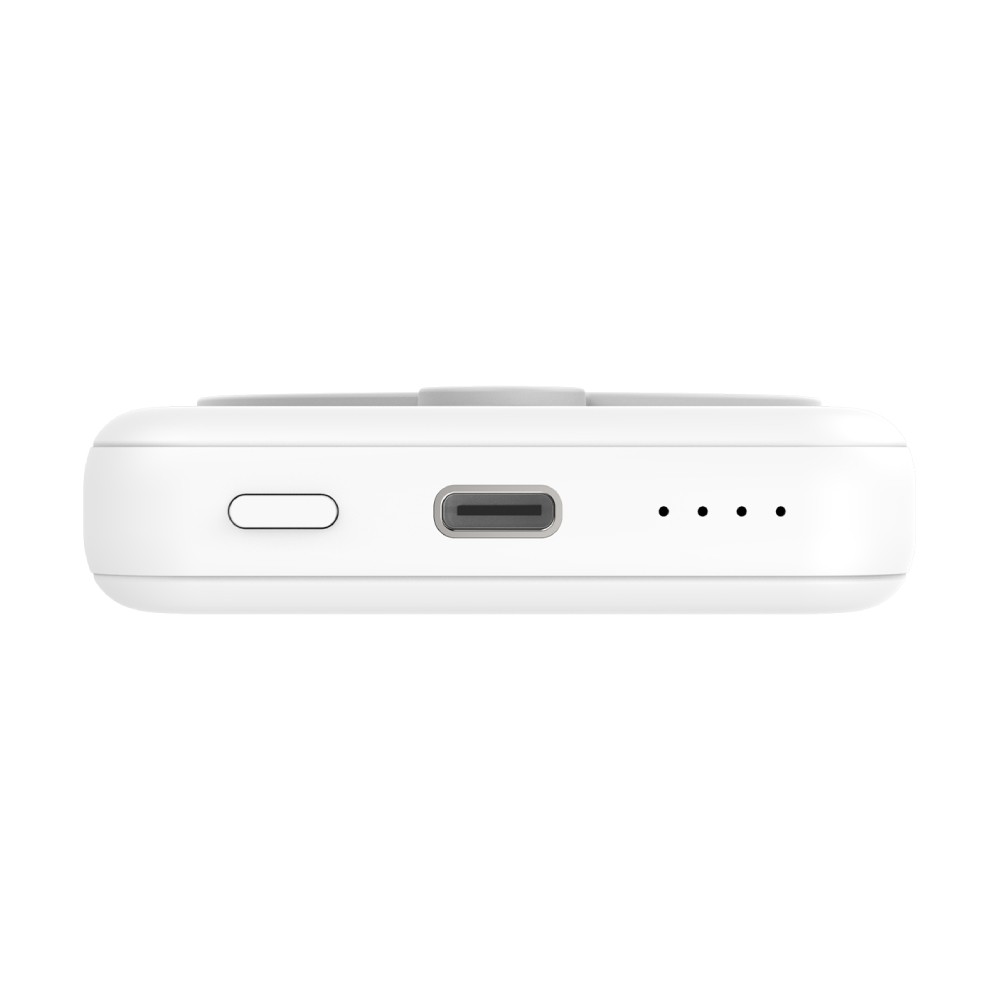 QPLUS x KAKAO Friends พาวเวอร์แบงค์ Mini Magnetic Wireless 10000 mAh 15W W1024 (CCC) Fluffy day White