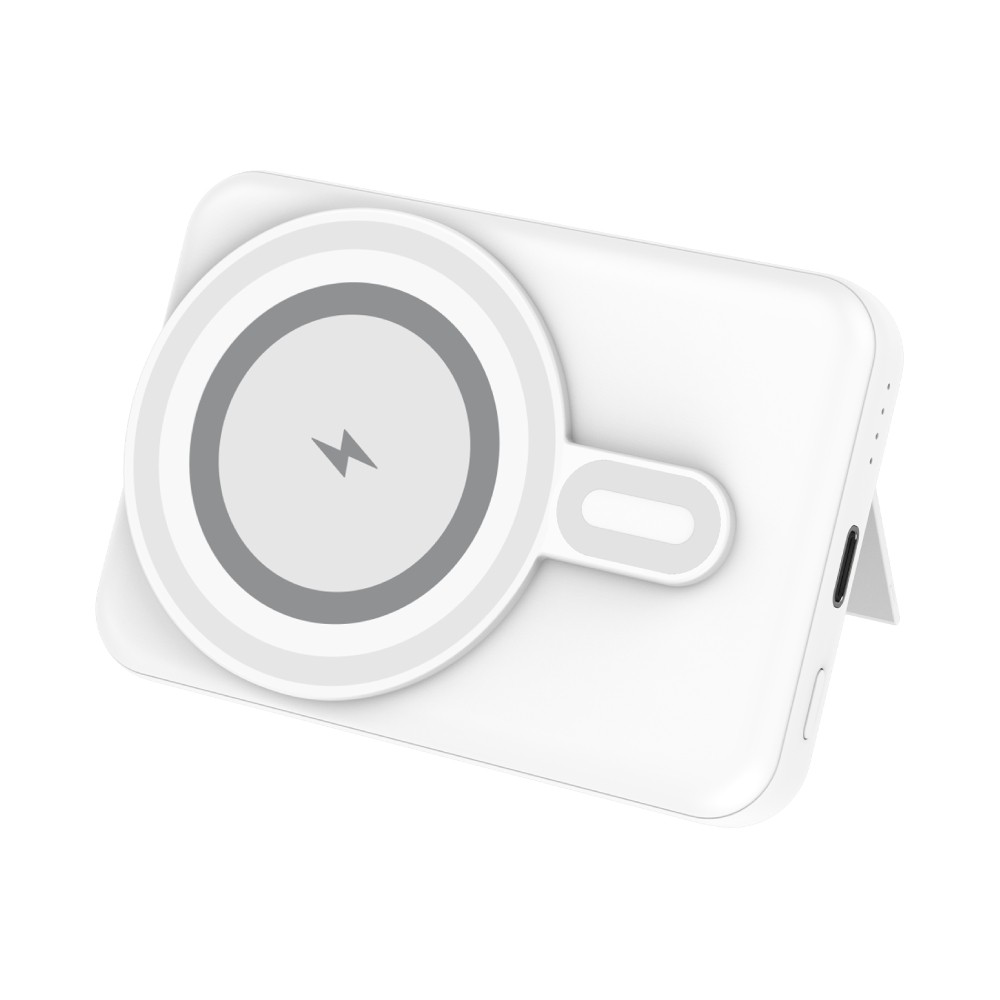 QPLUS x KAKAO Friends พาวเวอร์แบงค์ Mini Magnetic Wireless 10000 mAh 15W W1024 (CCC) Meow Meow White