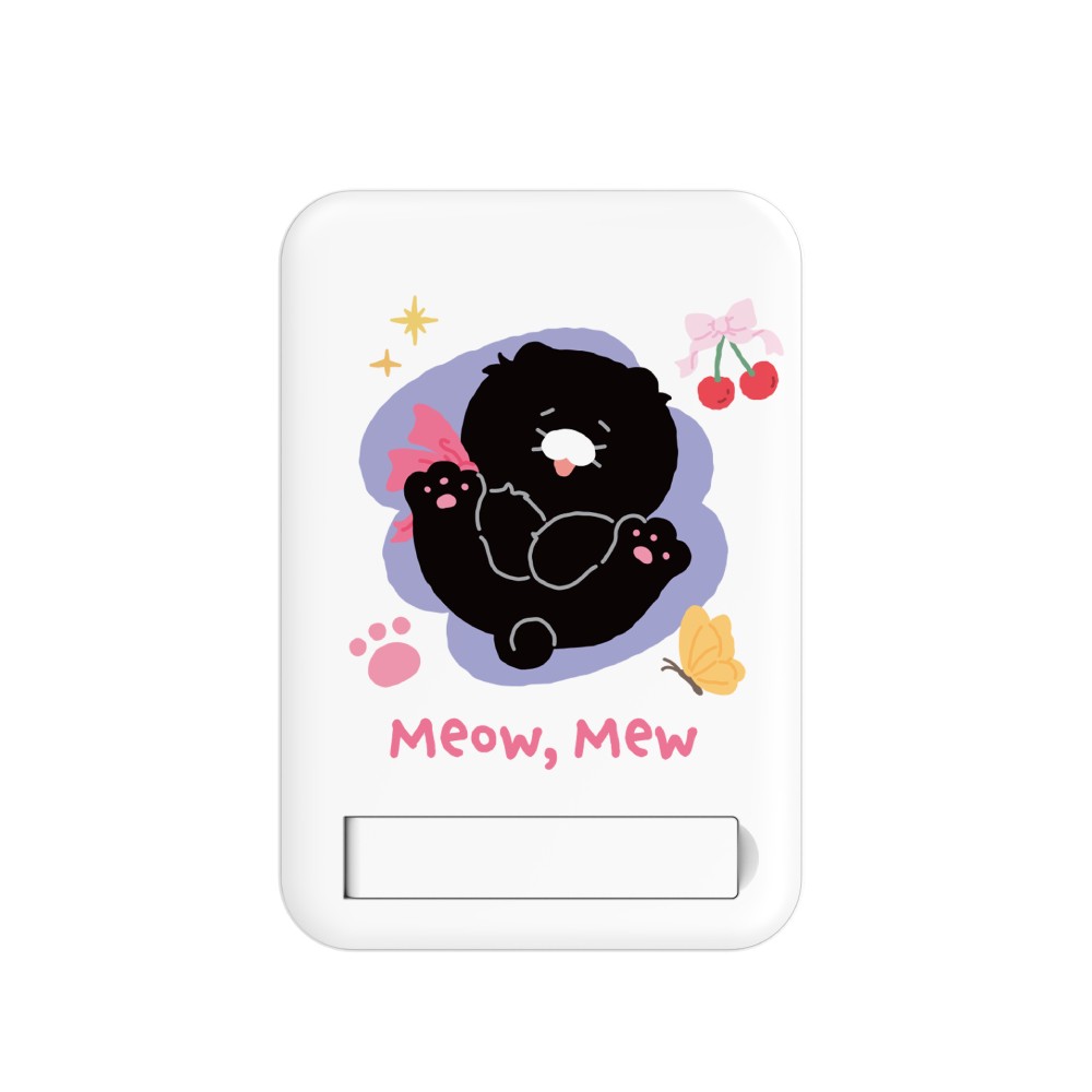 QPLUS x KAKAO Friends พาวเวอร์แบงค์ Mini Magnetic Wireless 10000 mAh 15W W1024 (CCC) Meow Meow White