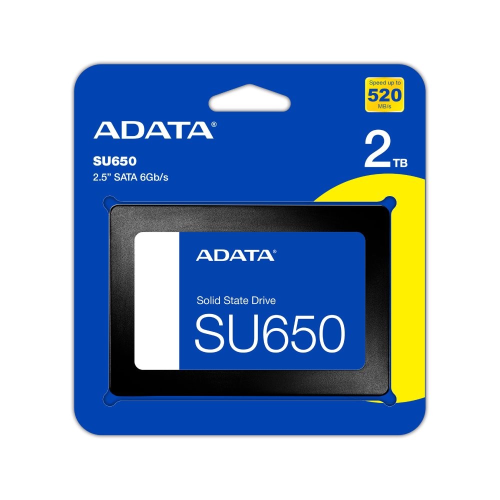 เอสเอสดี ADATA SU650 2TB SSD SATA 2.5 3D R520MB/W450MB (SU650SS-2TT-R) 3Y
