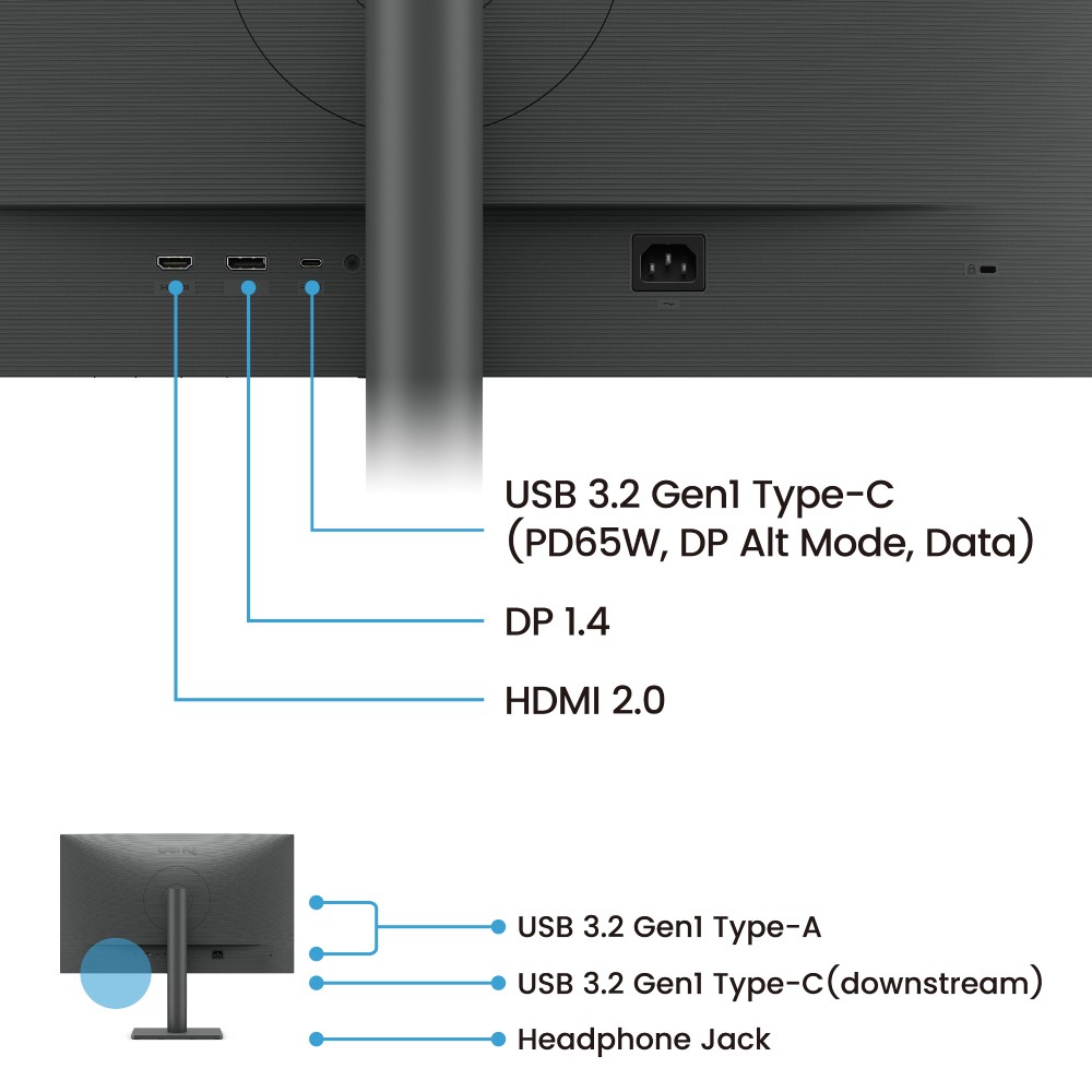 จอมอนิเตอร์ BENQ RD270Q (IPS 2K 144Hz USB-C 90W Programming)