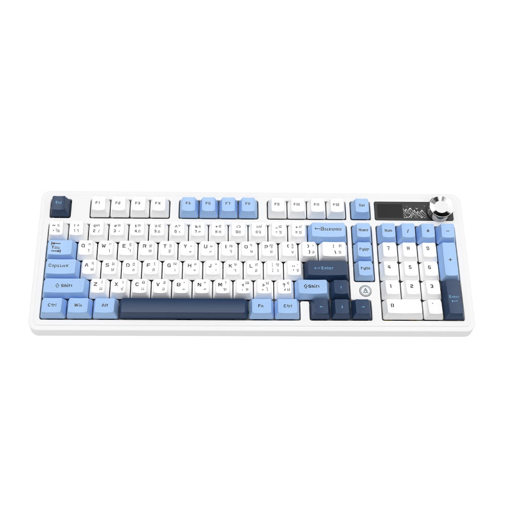 คีย์บอร์ดเกมมิ่ง Ajazz AK980 V2 LCD Cloud High Silent Switch